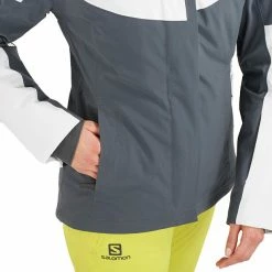 Salomon Speed Jacket Women white/ebony -Deals Rain jackets Women Store salomon speed jacket women white ebony 6