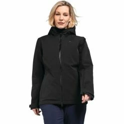 Schöffel Torspitze Jacket Women black -Deals Rain jackets Women Store schoeffel torspitze jacket women black 3
