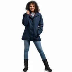 Tatonka Stir Hooded Jacket Women dark navy -Deals Rain jackets Women Store tatonka stir hooded jacket women dark navy 3