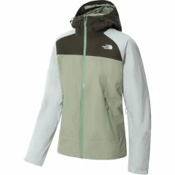 The North Face Stratos Jacket Women tea green/new taupe green/tin grey