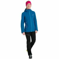 VAUDE Croz III 3L Jacket Women kingfisher uni -Deals Rain jackets Women Store vaude croz iii 3l jacket women kingfisher uni 3