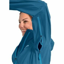 VAUDE Croz III 3L Jacket Women kingfisher uni -Deals Rain jackets Women Store vaude croz iii 3l jacket women kingfisher uni 6
