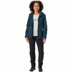 VAUDE Elope Jacket Women dark sea -Deals Rain jackets Women Store vaude elope jacket women dark sea 5