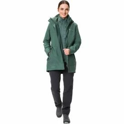 VAUDE Idris III 3in1 Parka Women dusty forest -Deals Rain jackets Women Store vaude idris iii 3in1 parka women dusty forest 5