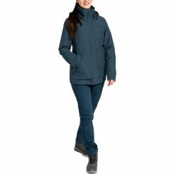 VAUDE Limford III Jacket Women steelblue -Deals Rain jackets Women Store vaude limford iii jacket women steelblue 3