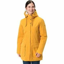 VAUDE Manukau II Parka Women burnt yellow -Deals Rain jackets Women Store vaude manukau ii parka women burnt yellow 3