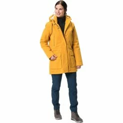 VAUDE Manukau II Parka Women burnt yellow -Deals Rain jackets Women Store vaude manukau ii parka women burnt yellow 5