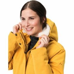 VAUDE Manukau II Parka Women burnt yellow -Deals Rain jackets Women Store vaude manukau ii parka women burnt yellow 6