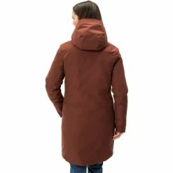 VAUDE Mineo III Coat Women chocolate -Deals Rain jackets Women Store vaude mineo iii coat women chocolate 4