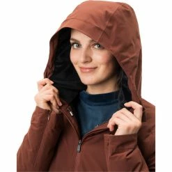 VAUDE Mineo III Coat Women chocolate -Deals Rain jackets Women Store vaude mineo iii coat women chocolate 5