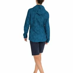 VAUDE Rosemoor AOP Jacket Women kingfisher -Deals Rain jackets Women Store vaude rosemoor aop jacket women kingfisher 4