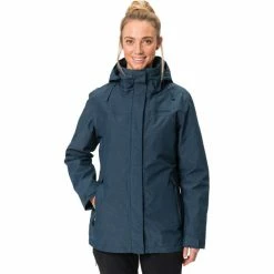 VAUDE Skomer II 3in1 Jacket Women dark sea -Deals Rain jackets Women Store vaude skomer ii 3in1 jacket women dark sea 5