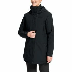 VAUDE Skomer Wool Parka Women black -Deals Rain jackets Women Store vaude skomer wollparka damen black 3