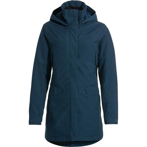 VAUDE Skomer Wool Parka Women dark sea 3 VAUDE Skomer Wool Parka Women dark sea