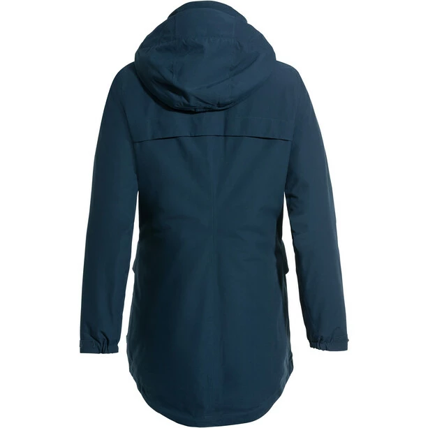 VAUDE Skomer Wool Parka Women dark sea 4 VAUDE Skomer Wool Parka Women dark sea - Image 2