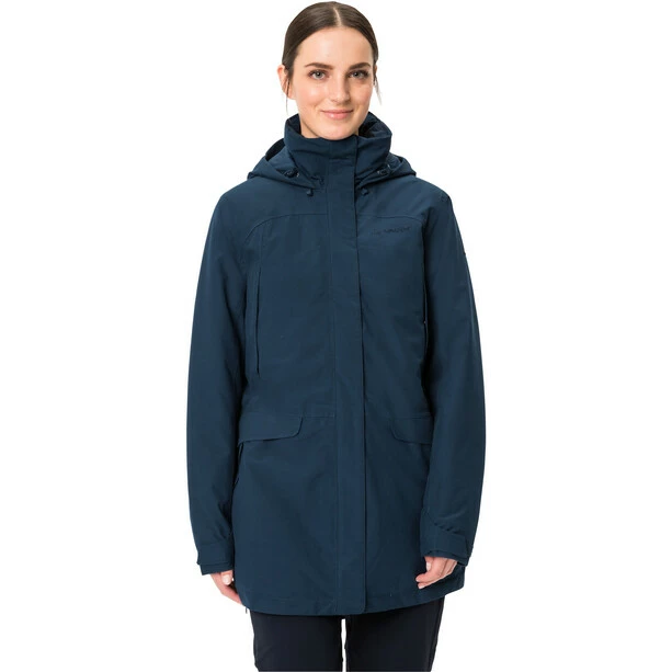 VAUDE Skomer Wool Parka Women dark sea 5 VAUDE Skomer Wool Parka Women dark sea - Image 3