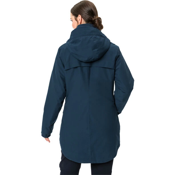 VAUDE Skomer Wool Parka Women dark sea 6 VAUDE Skomer Wool Parka Women dark sea - Image 4