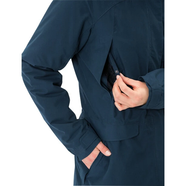 VAUDE Skomer Wool Parka Women dark sea 8 VAUDE Skomer Wool Parka Women dark sea - Image 6