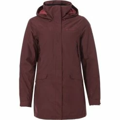 VAUDE Skomer Wool Parka Women dark oak