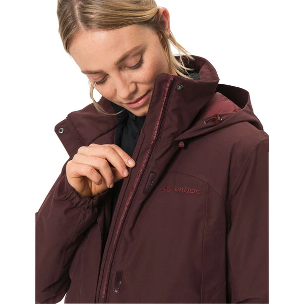 VAUDE Skomer Wool Parka Women dark oak 8 VAUDE Skomer Wool Parka Women dark oak - Image 6